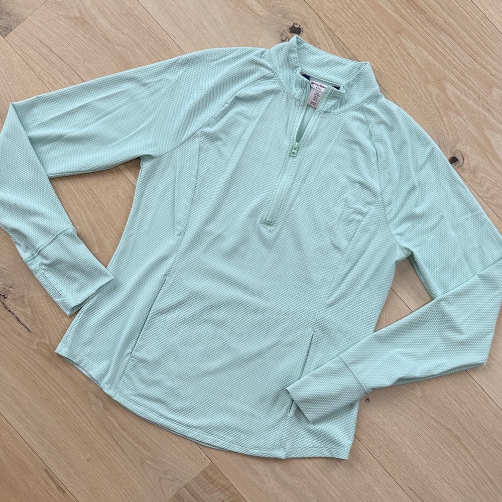 ⛳️Tommy Bahama Golf Light Mint Green 1/4 Zip Jacket